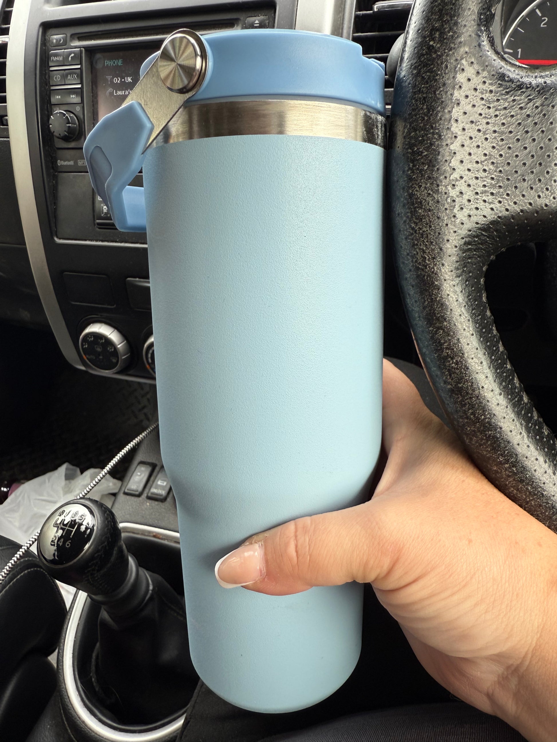 Thermal handled tumbler