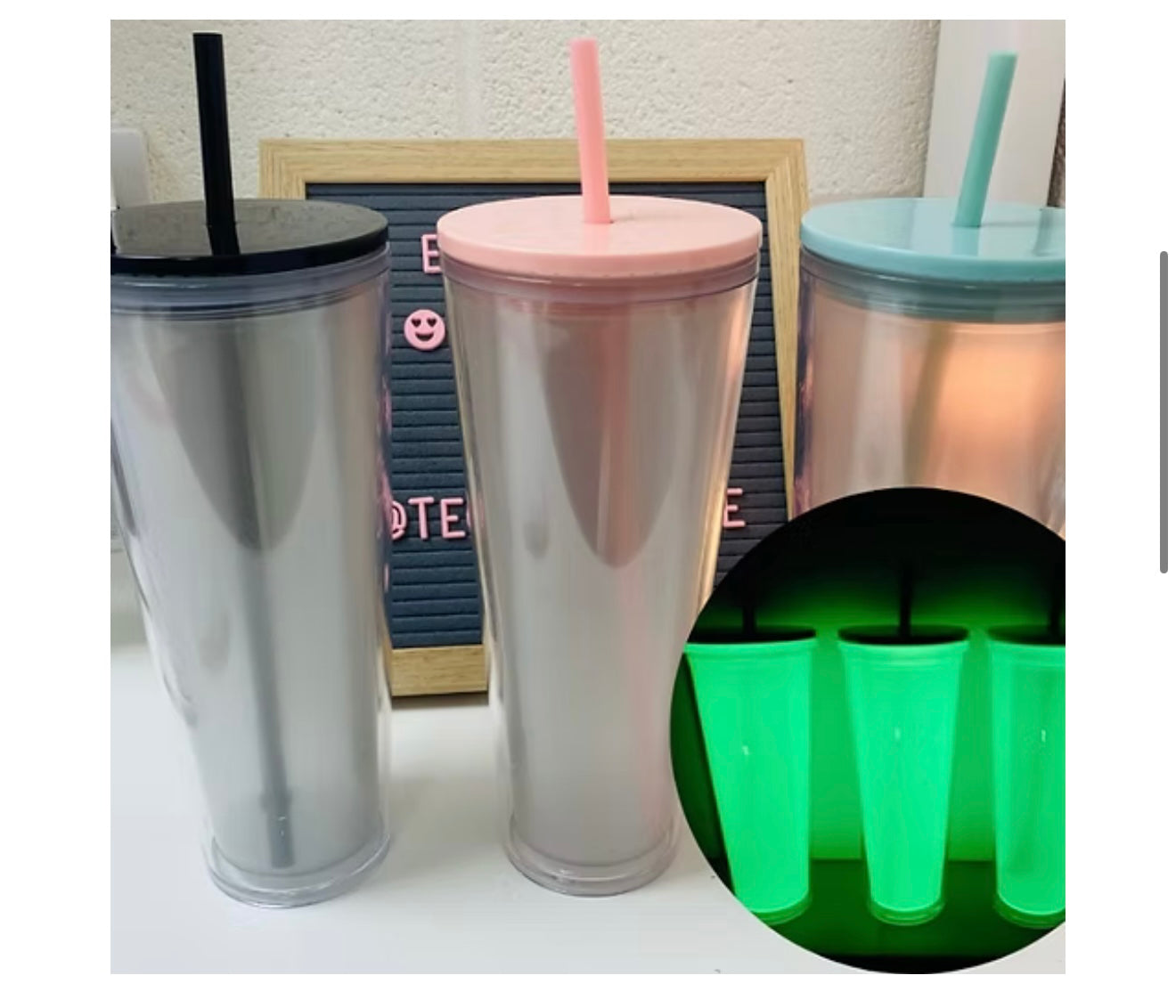 Glow in the dark 24oz snowglobe