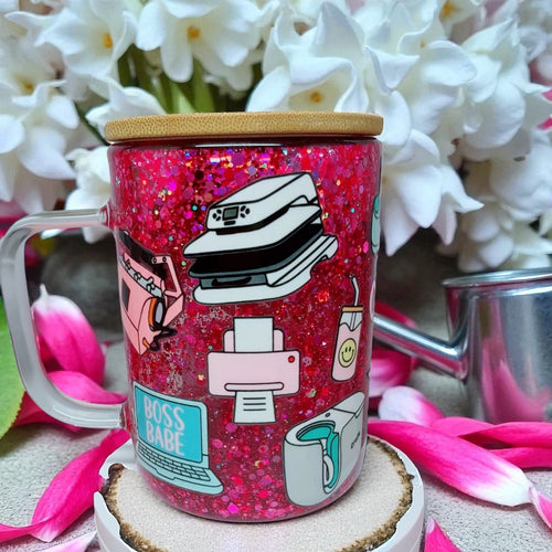 17oz Coffee Glass Snowglobe