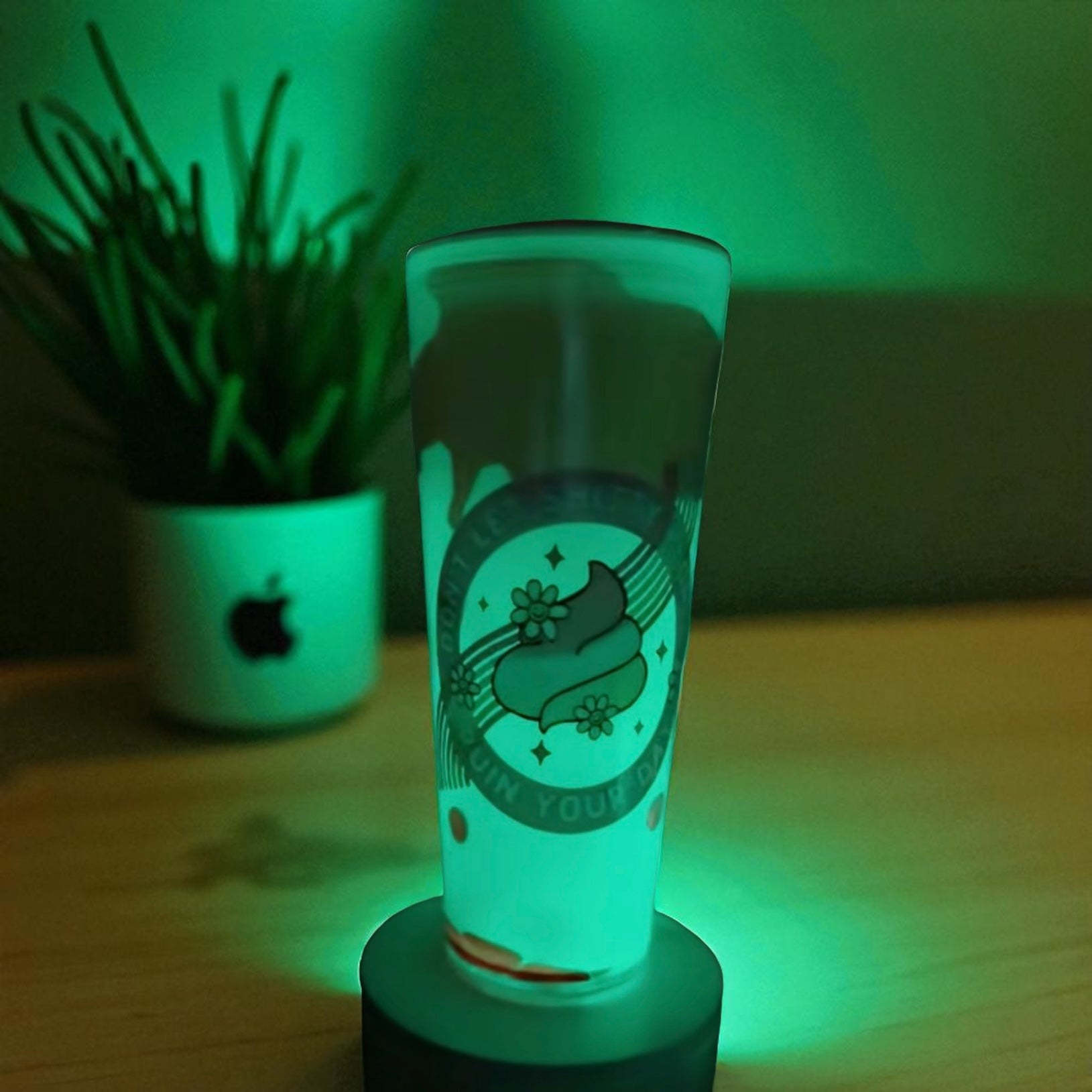 Glow in the dark 24oz snowglobe